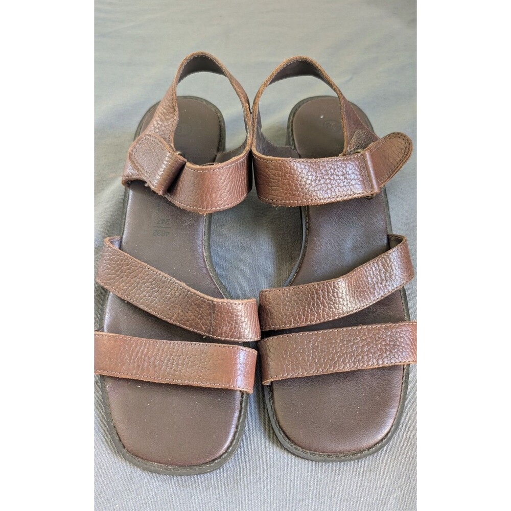Montego Bay Club Leather Size 8.5 Sandals Made In Brazil Women's Shoes